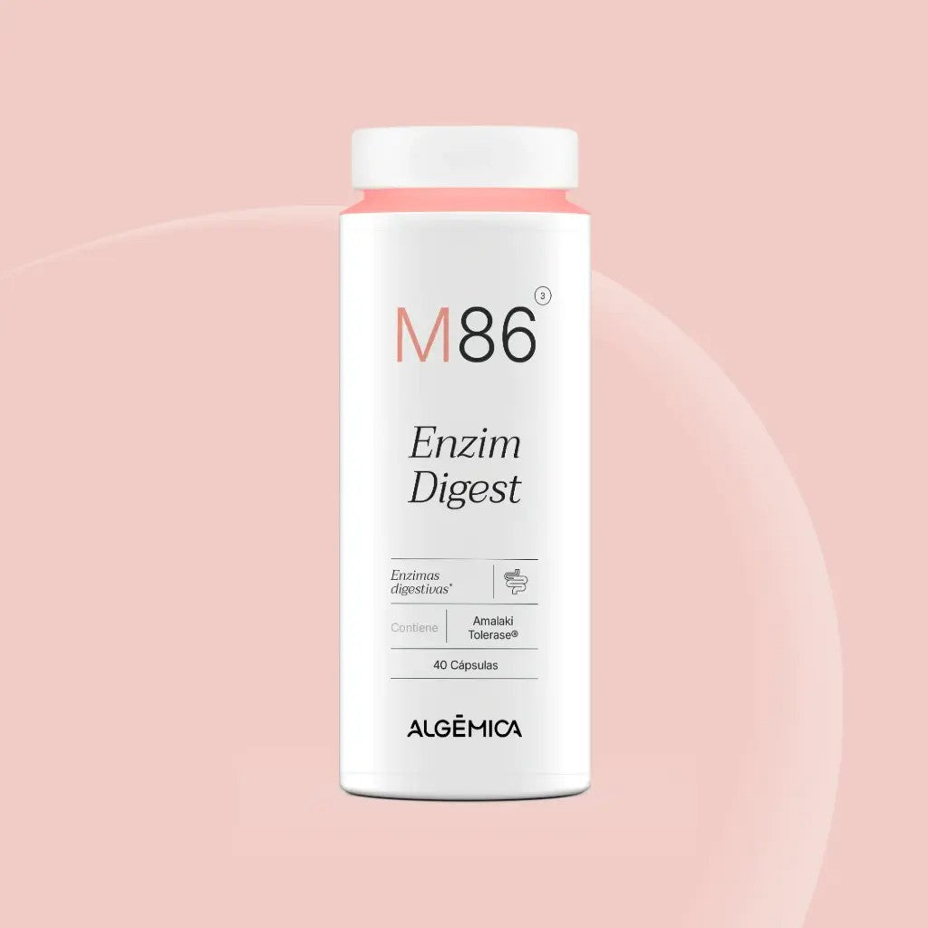 Algèmica M86 Enzim Digest 40 Cápsulas con Enzimas Digestivas y Plantas