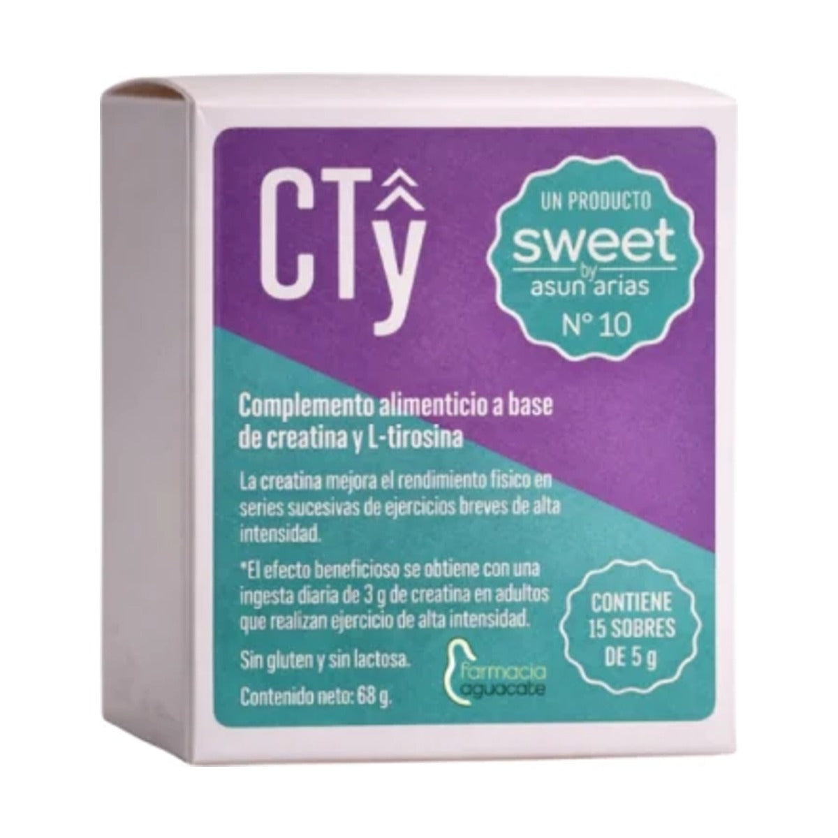 Asun Arias Sweet Nº10 CTY Creatina y Tirosina 15 Sobres