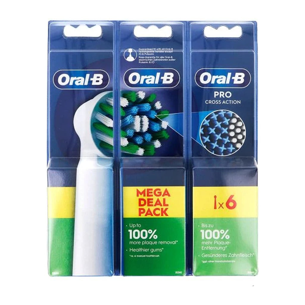 Oral-B Cross Action Cabezales de Recambio 6+2 Unidades