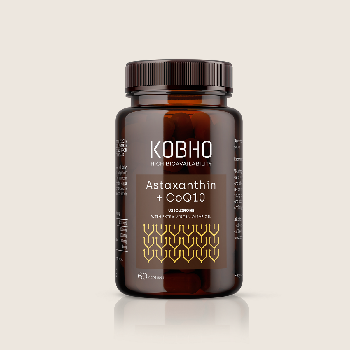 Kobho Labs Astaxantina + CoQ10 60 Cápsulas
