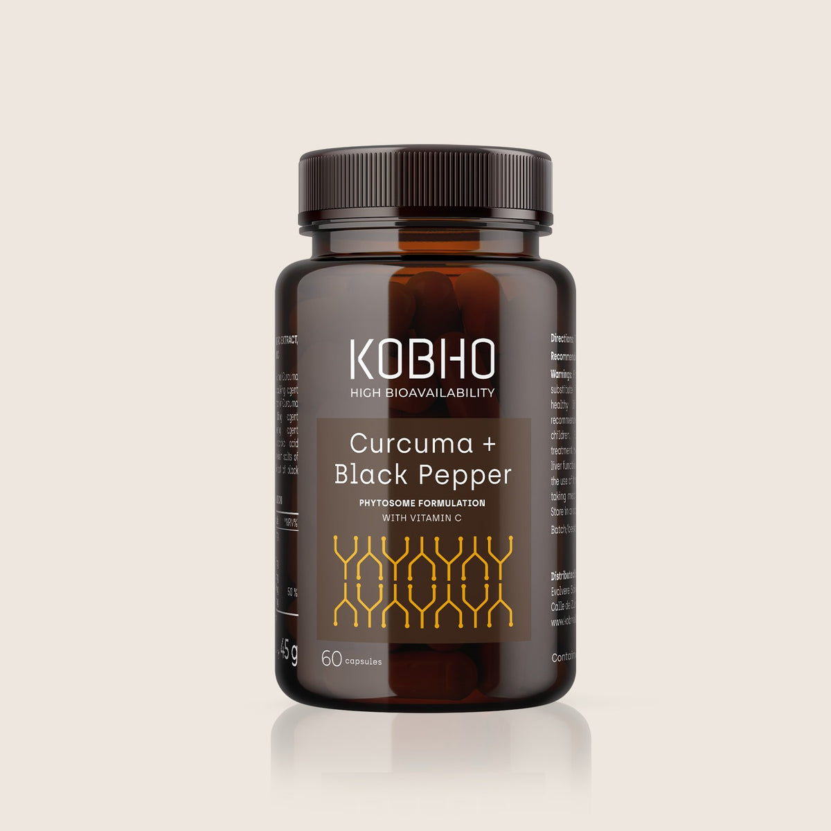 Kobho Labs Cúrcuma + Pimienta Negra 60 Cápsulas