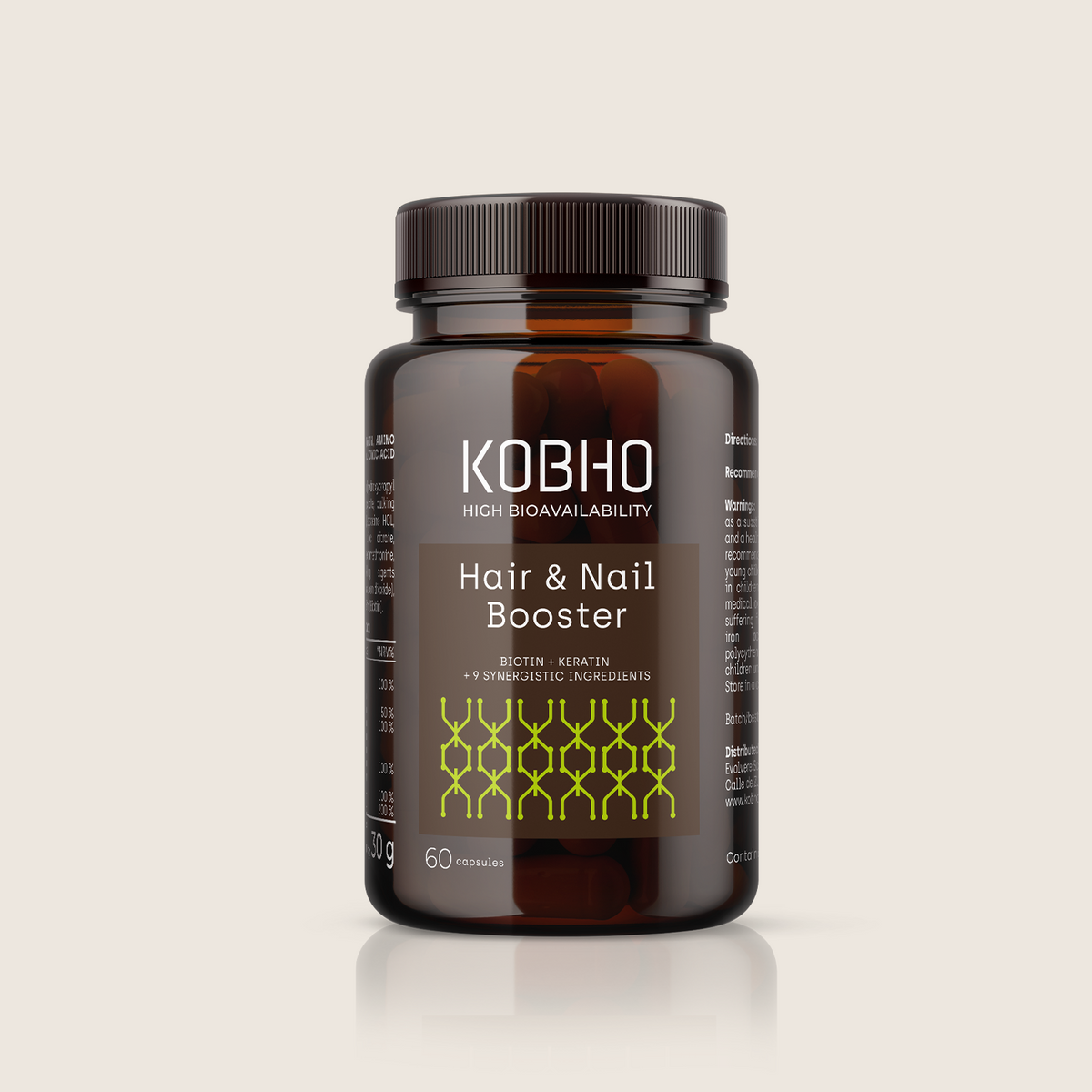 Kobho Labs KobhoHAIR Boost Cabello y Uñas 60 Cápsulas