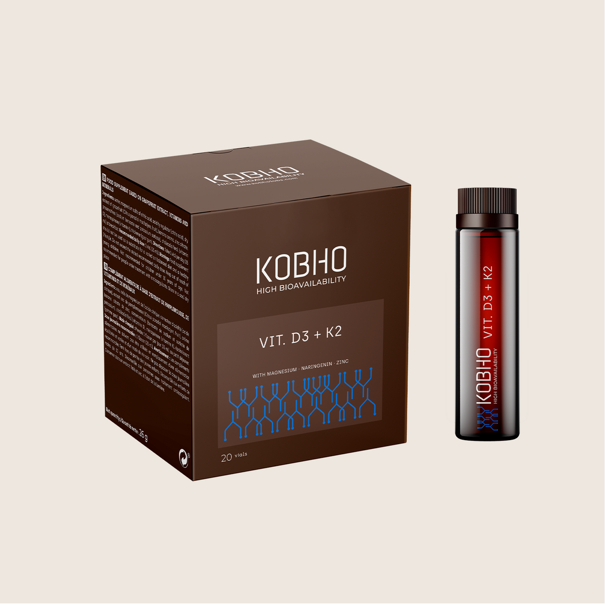 Kobho Labs Vitamina D3 + K2 Líquido 20 Viales