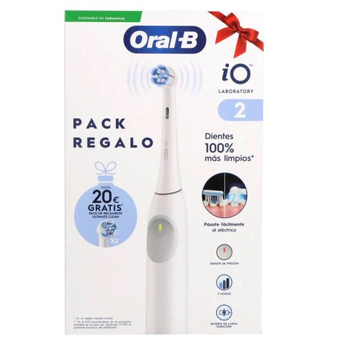 Oral-B iO2 Pack Regalo Cepillo Eléctrico con Cabezal Interdental y 2 Recambios