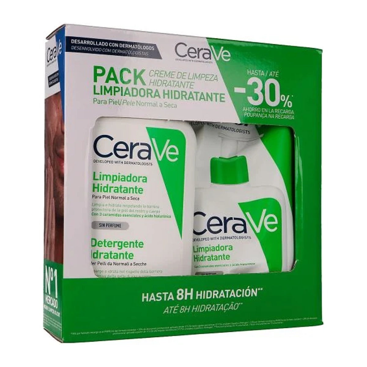 CeraVe Pack Loción Limpiadora Hidratante 473 ml + Recarga 473 ml