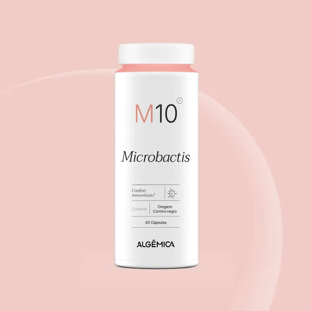 Algèmica AB10 Microbactis 40 Cápsulas con Aceites Esenciales, Ajo y Comino Negro