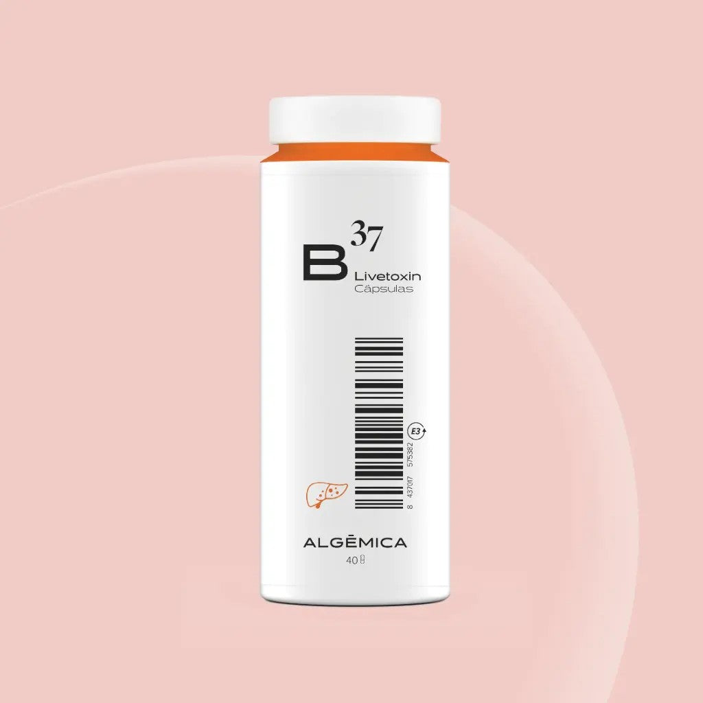 Algèmica B37 Livetoxin 40 Cápsulas con Cardo Mariano, Desmodium y Brócoli