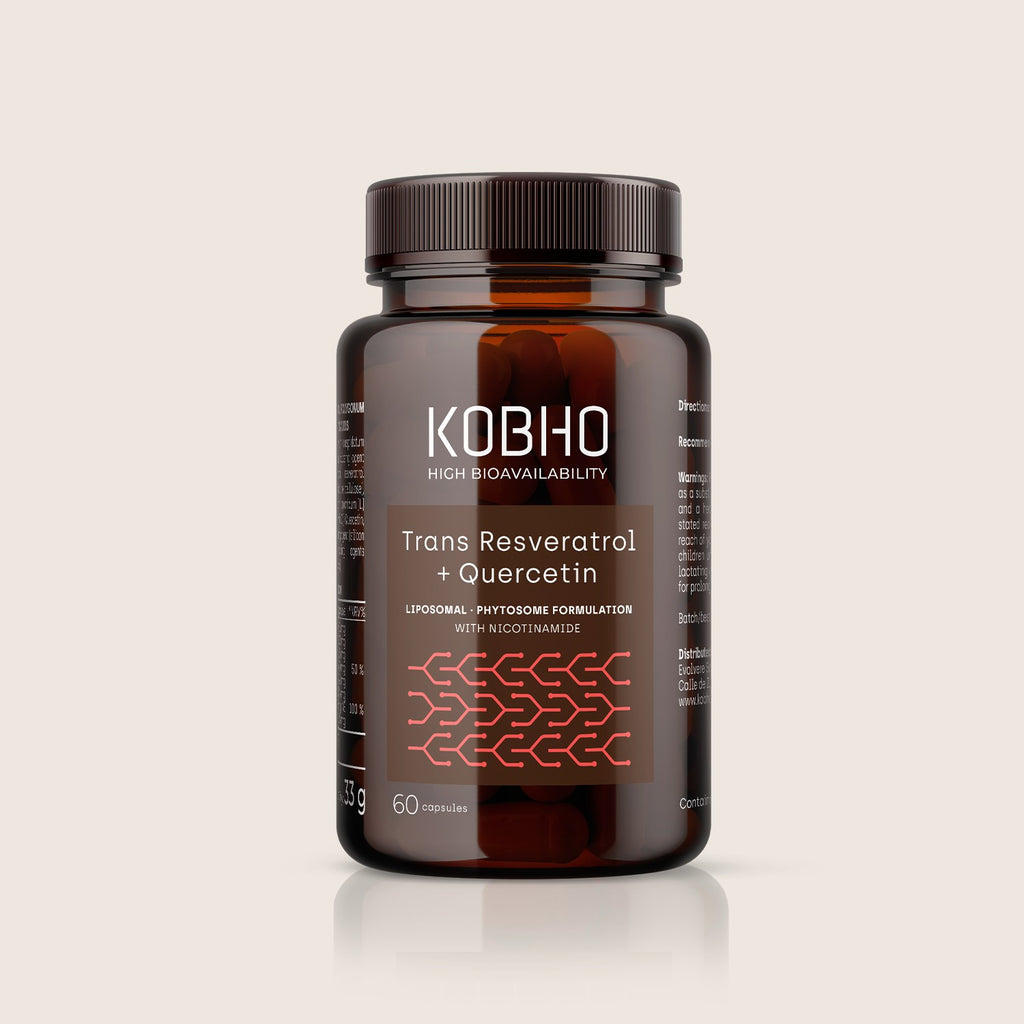 Kobho Labs Trans-Resveratrol + Quercetina 60 Cápsulas