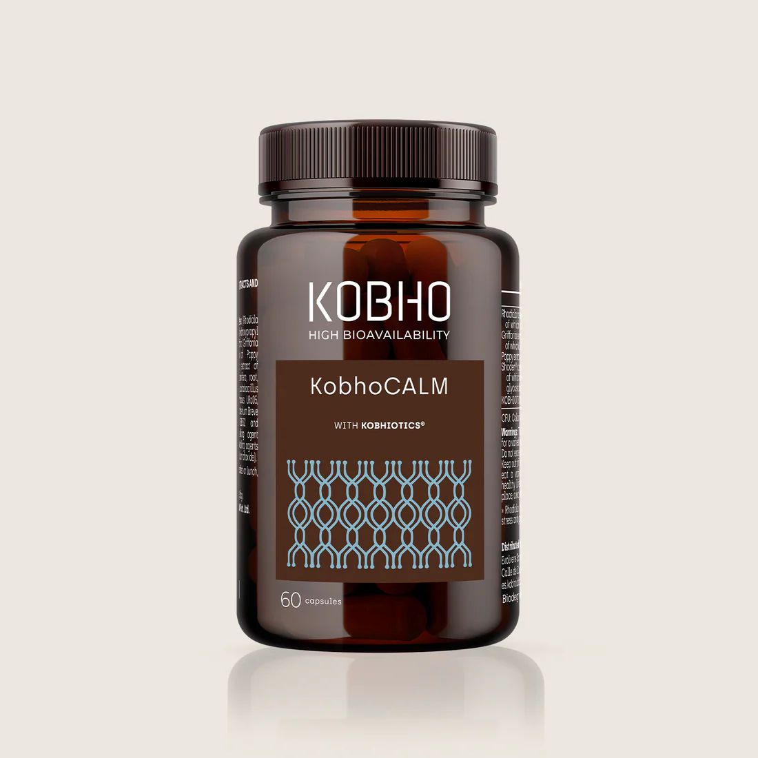 Kobho Labs KobhoCALM Psicobióticos y Ashwagandha 60 Cápsulas