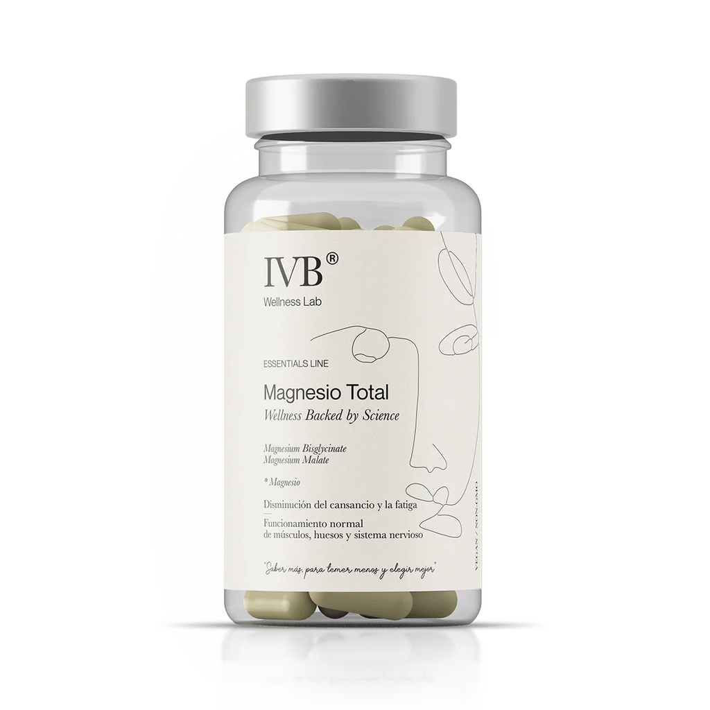 IVB Wellness Magnesio Total Malato y Bisglicinato 180 Cápsulas