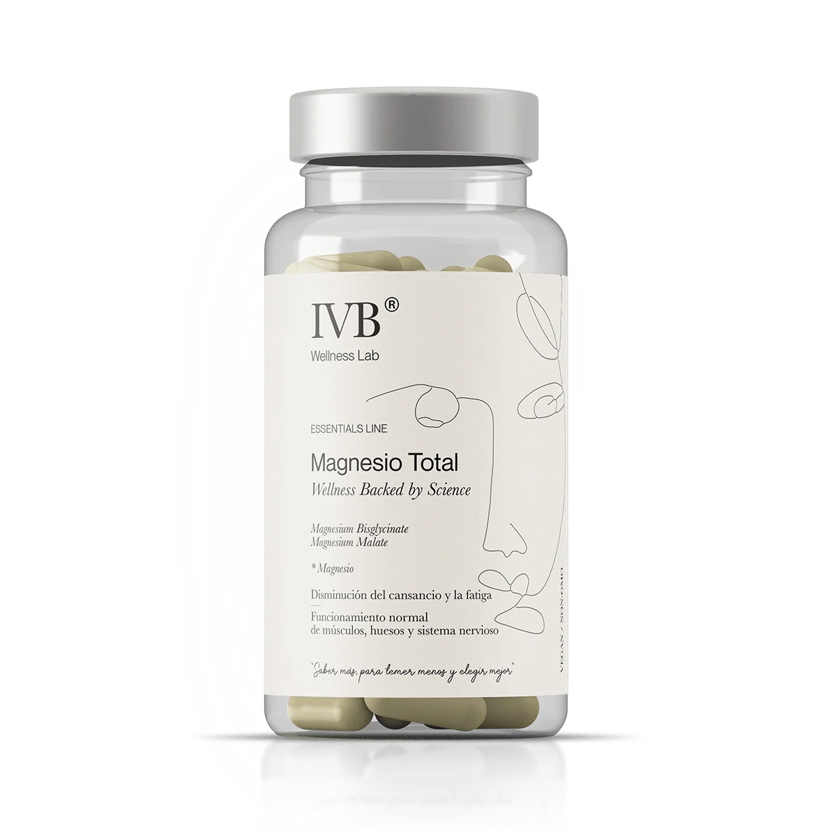 IVB Wellness Magnesio Total Malato y Bisglicinato 180 Cápsulas