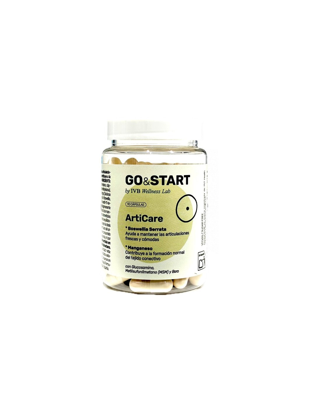 IVB Wellness ArtiCare 90 Cápsulas con Glucosamina, MSM y Boswellia