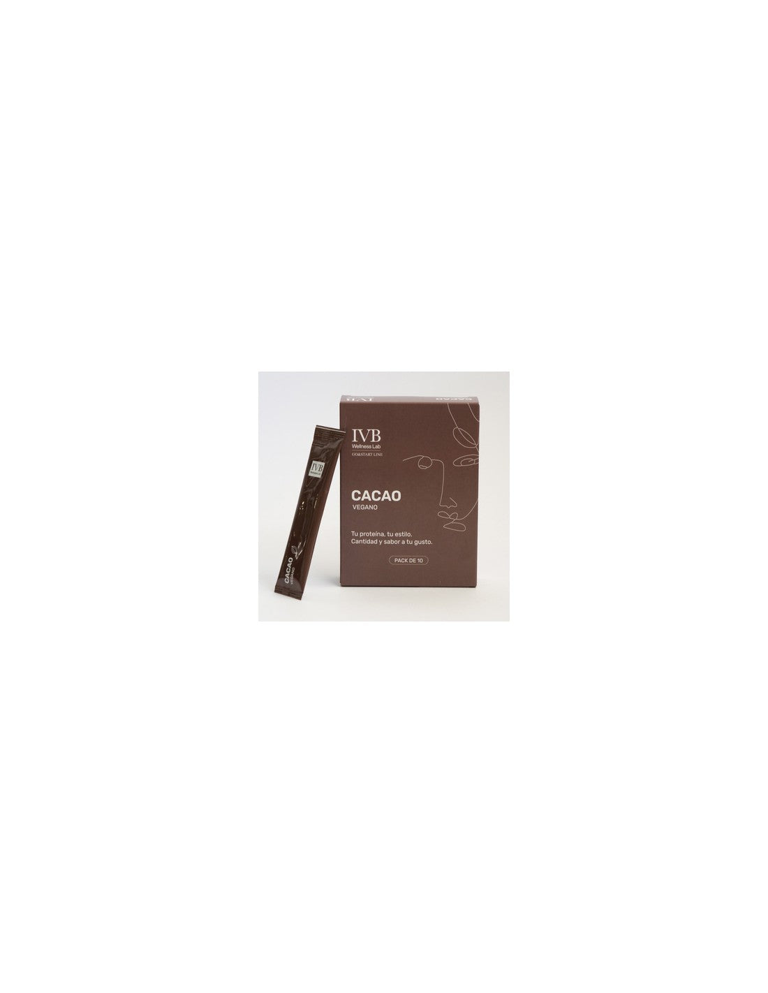 IVB Wellness Saborizante Vegano Cacao Pack 10 Sobres