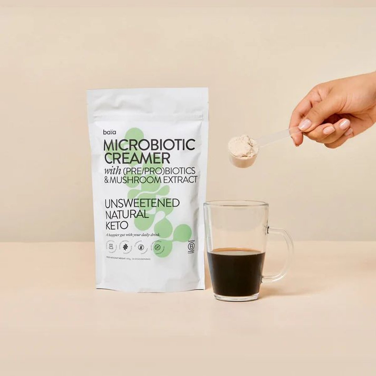 Baia Microbiotic Creamer Natural 300 g