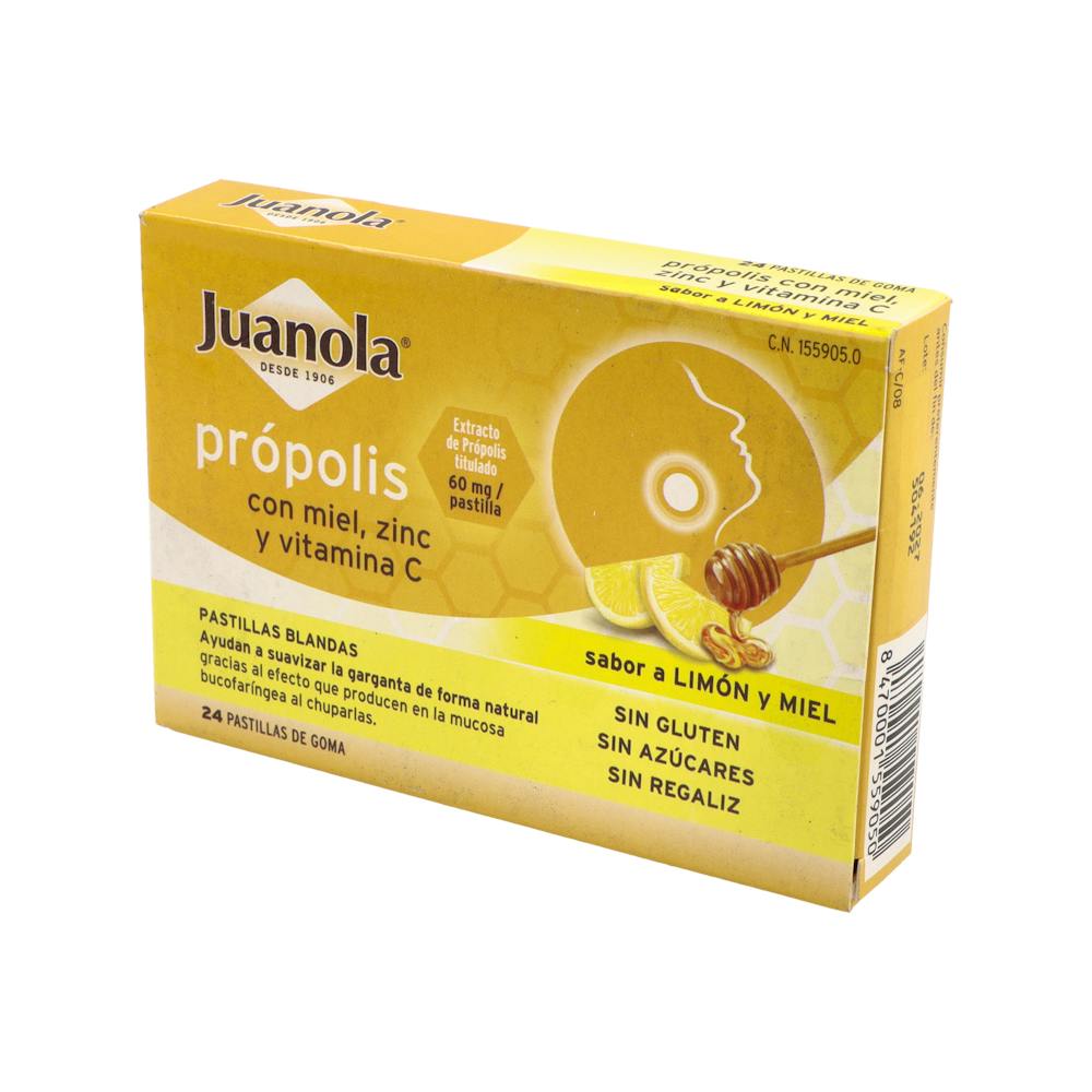 Pastillas Blandas Juanola Propolis Vit C Zinc Sabor Limon 48 G