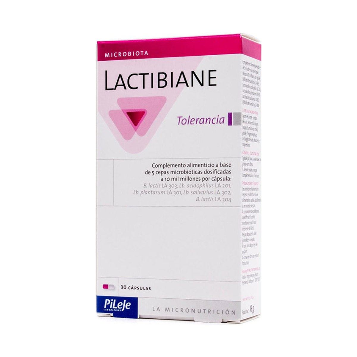 PiLeJe Lactibiane Tolerance 30 Cápsulas