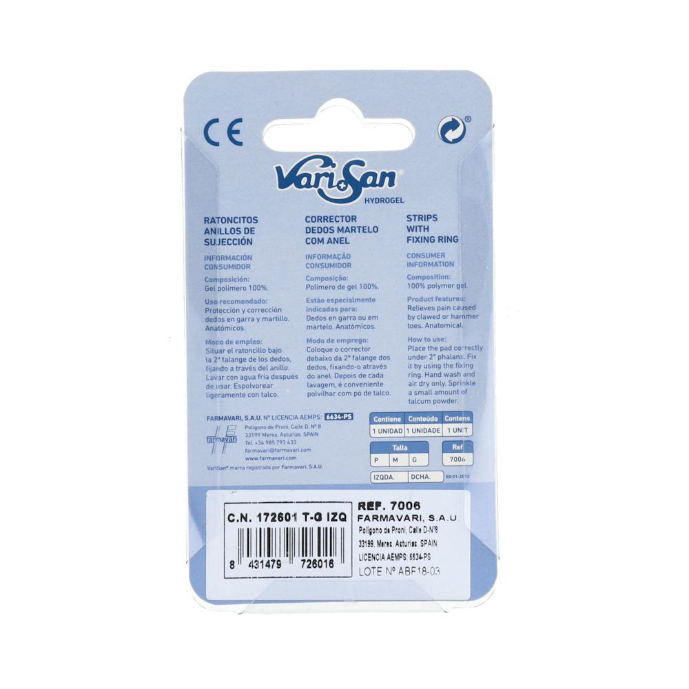 Varisan Ratoncito Hydrogel Protector Dedos Izquierdo Grande