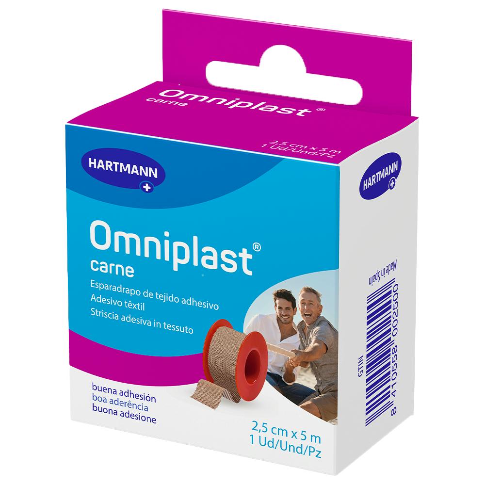 Hartmann Omniplast Esparadrapo Hipoalergénico Tejido 5 m x 2,5 cm