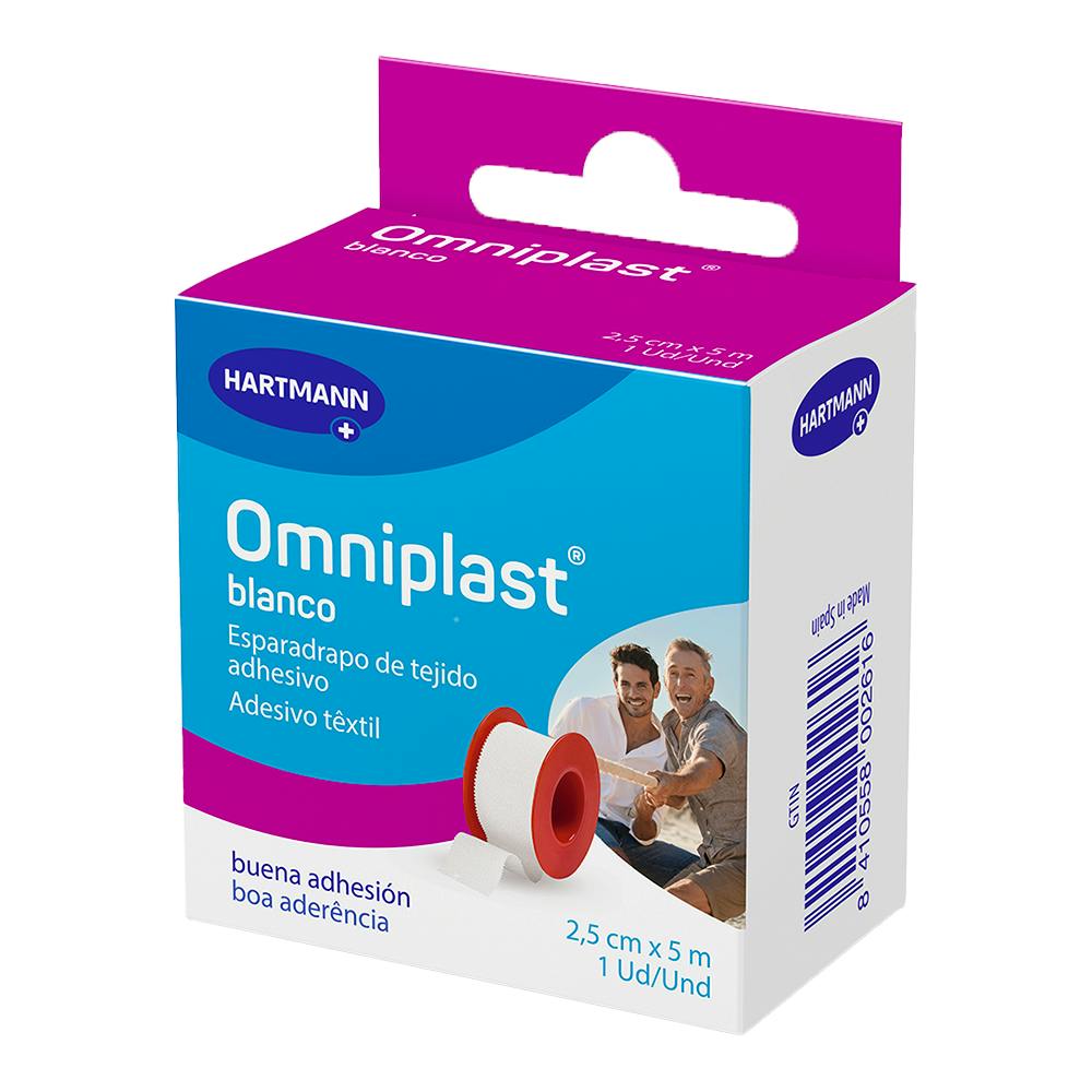 Hartmann Omniplast Esparadrapo Tejido Blanco 5 m x 2,5 cm