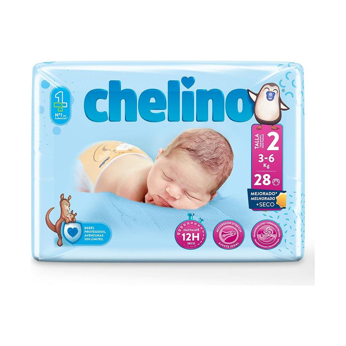 Chelino Fashion & Love Pañales Talla 2 (3-6 kg)