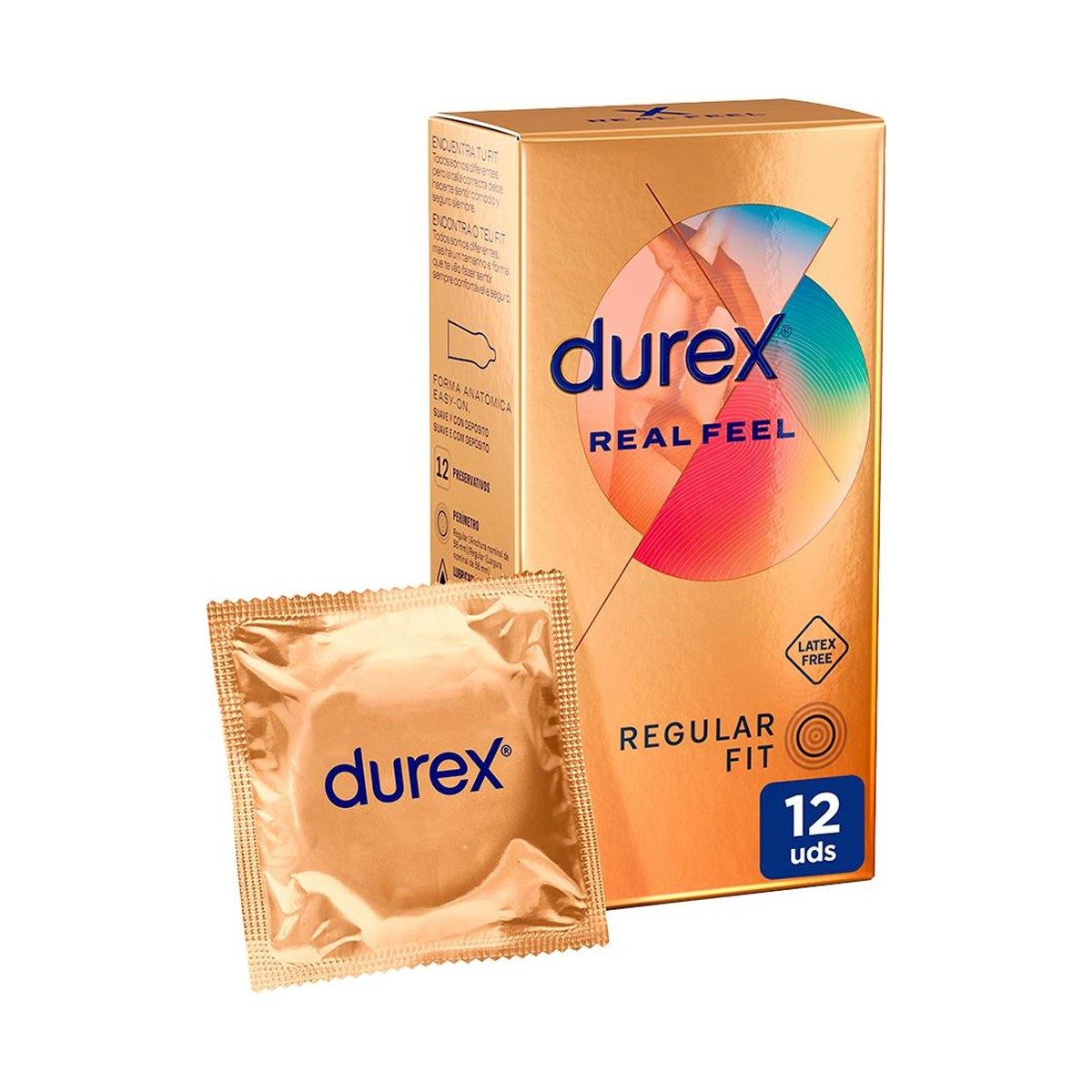 Durex Real Feel Preservativos sin Látex 12 Unidades