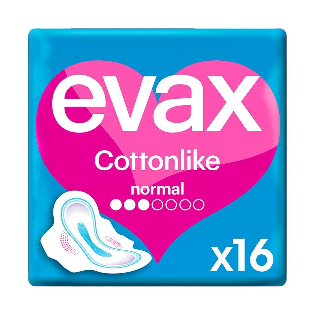 Evax Cottonlike Compresas Normal con Alas 19 Unidades