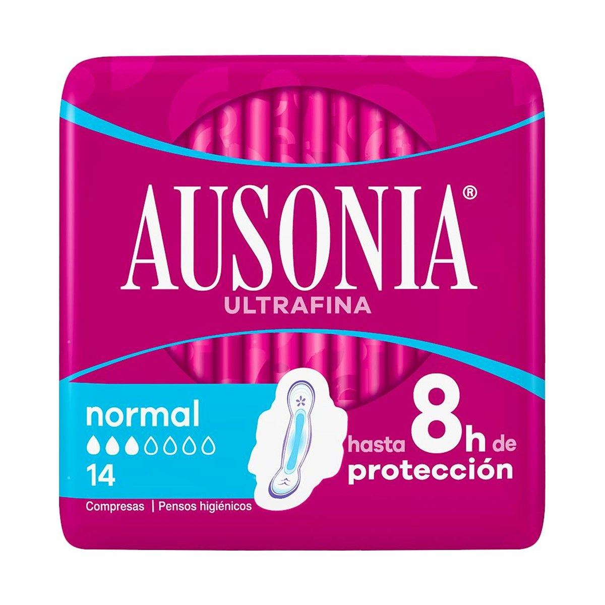 Ausonia Air Dry Compresas Normal con Alas 14 Unidades