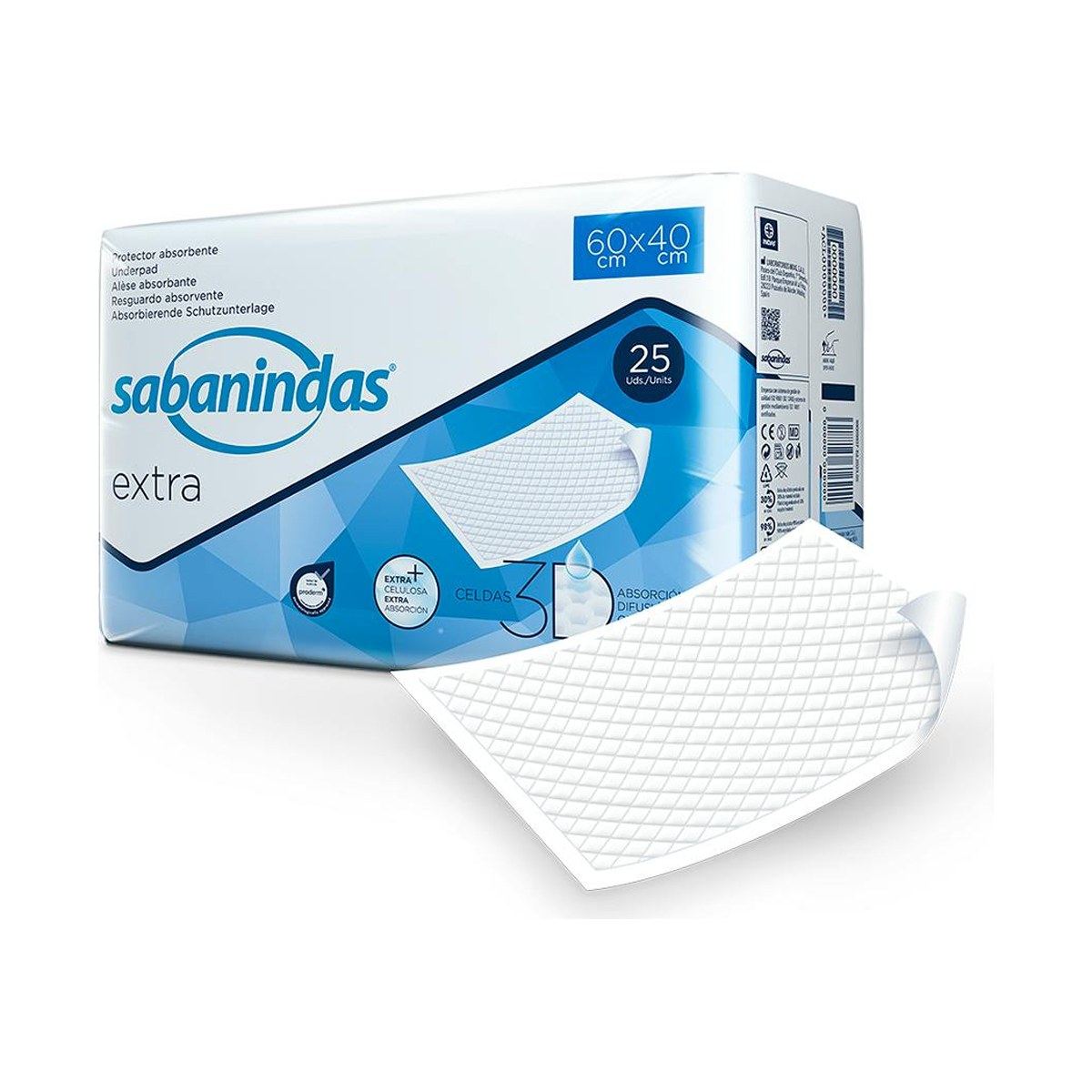 Sabanindas Protector de Cama 60 x 40 cm