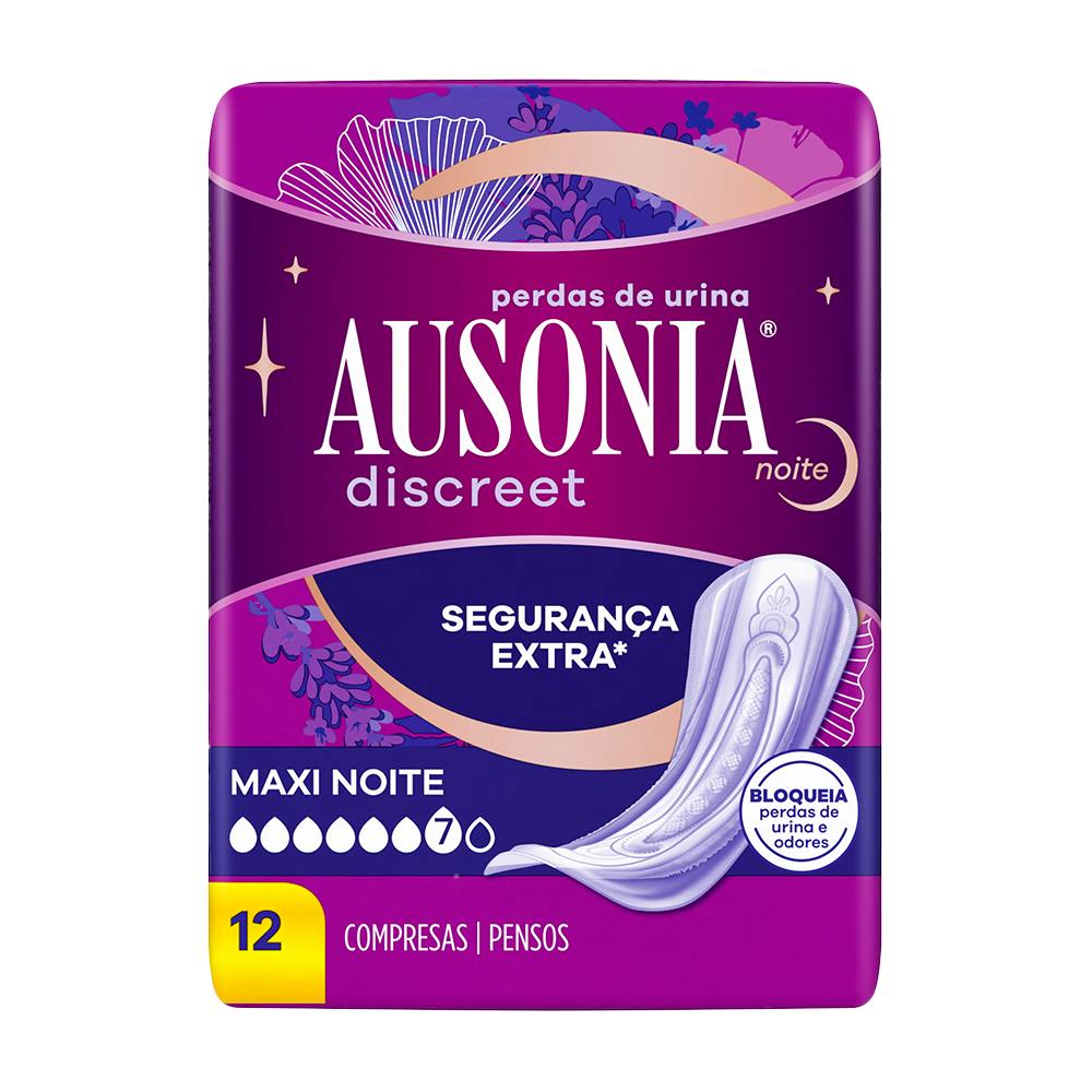 Ausonia Discreet Maxi Noche Compresas Incontinencia 12 Unidades