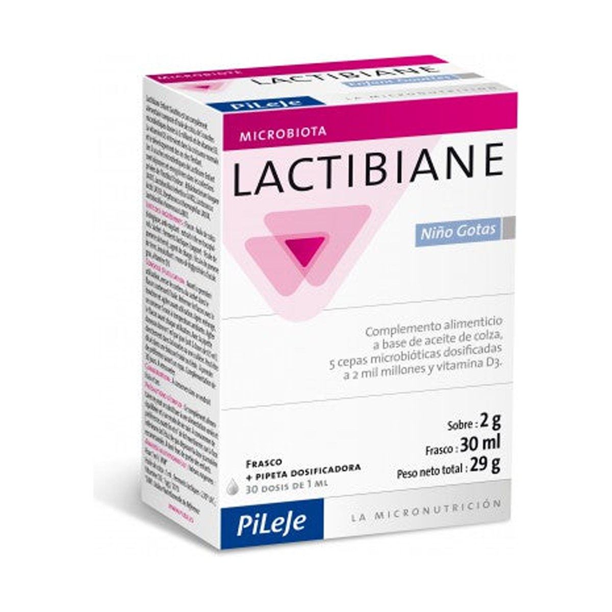 PiLeJe Babybiane Lactante Gotas con Vitamina D3 30 ml