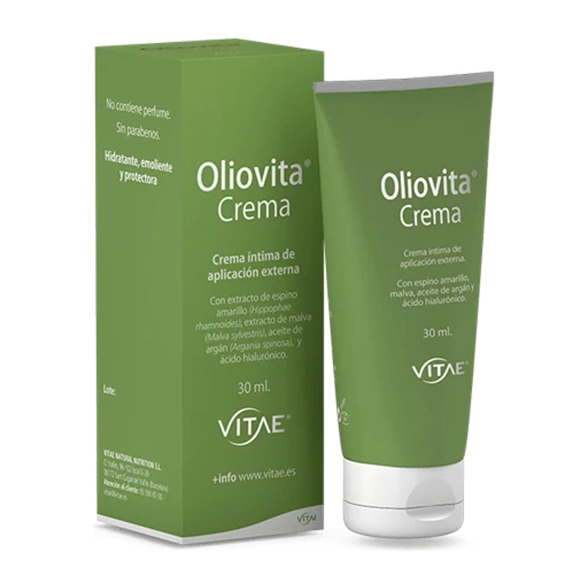 Vitae OlioVita Íntima Crema Hidratante Vaginal 30 ml