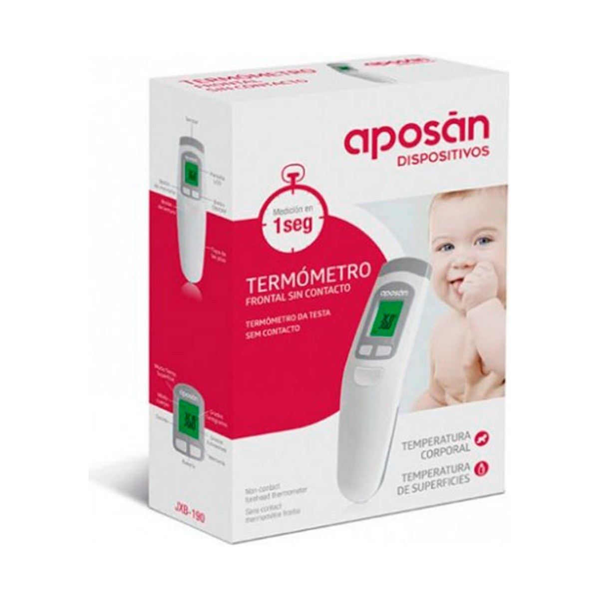 Aposan Termómetro Frontal sin Contacto