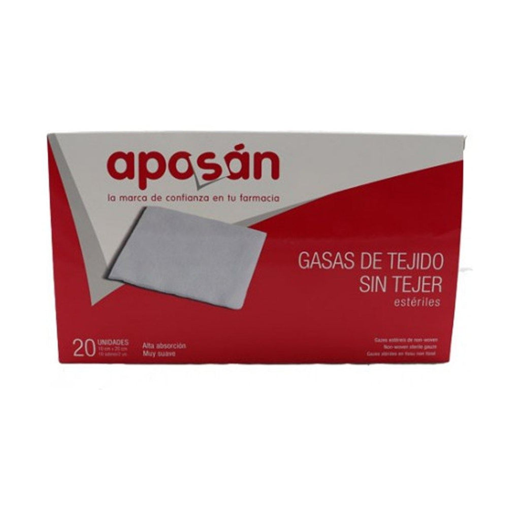 Aposan Gasas Estériles Tejido sin Tejer 20 x 10 cm 20 Unidades