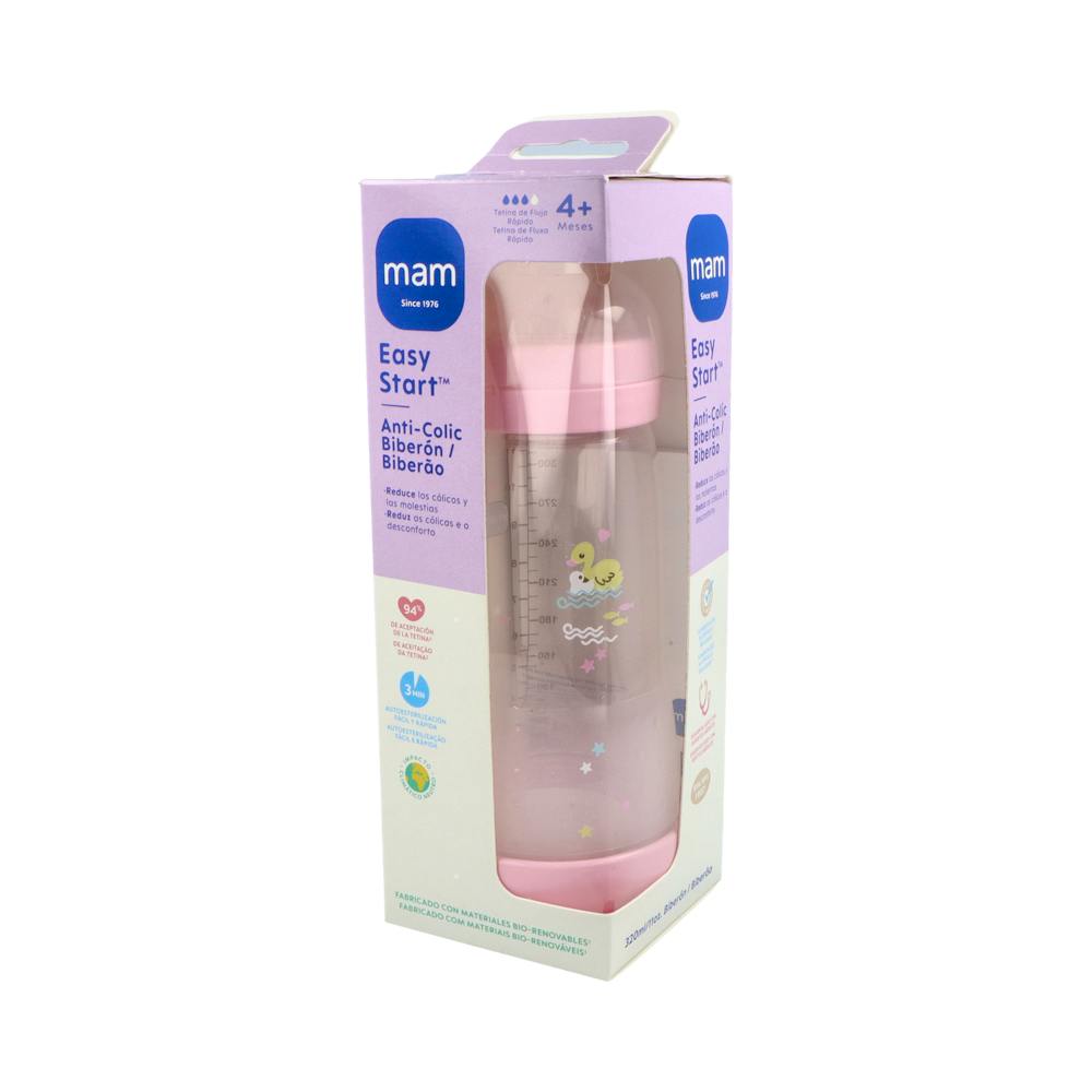 Biberon Anticolico Mam Anticolic Easy Start 320 ML Rosa