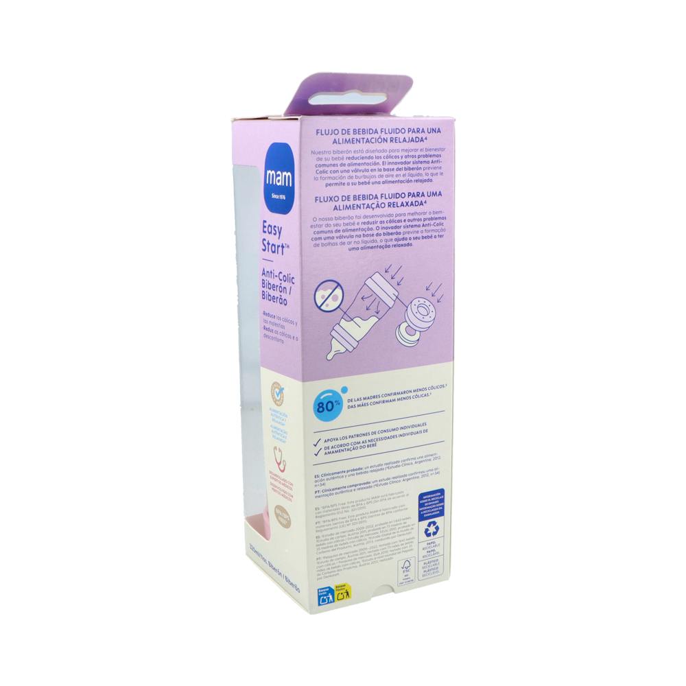 Biberon Anticolico Mam Anticolic Easy Start 320 ML Rosa