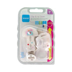 Broche para Chupete y Cubierta de Proteccion Mam Clip It! & Cover Rosa