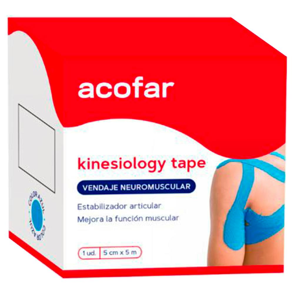 Acofarsport Kinesiotape Azul 5 cm x 5 m