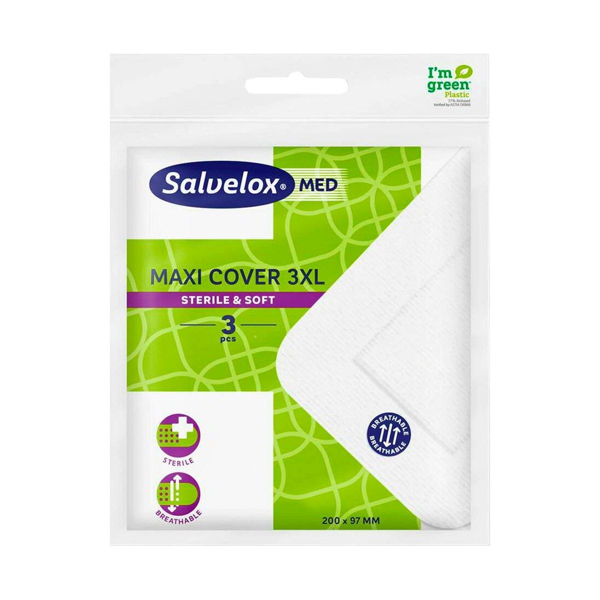 Salvelox Med Maxi Cover Apósito Estéril 3XL 3 Unidades