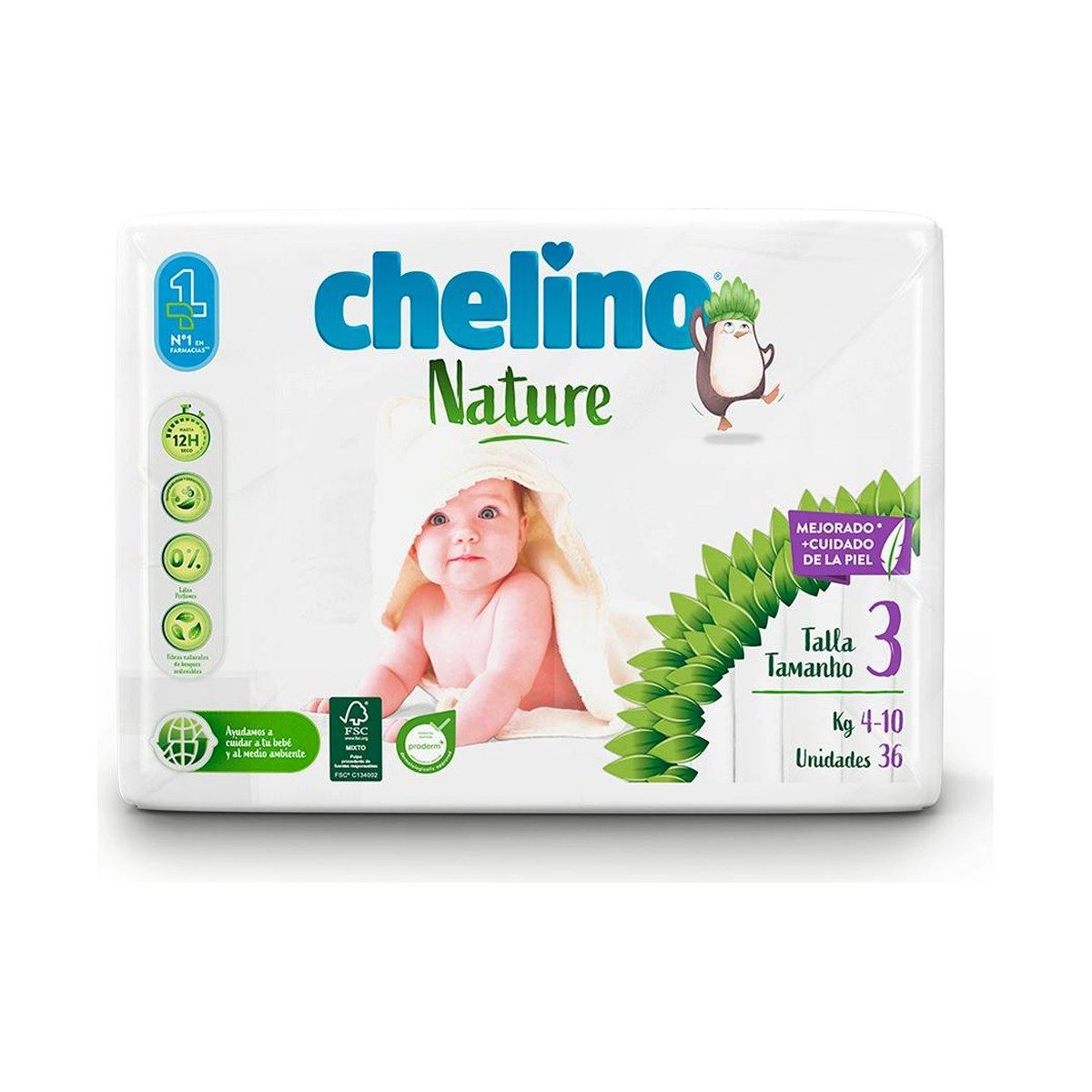 Chelino Nature Pañales Ecológicos Talla 3