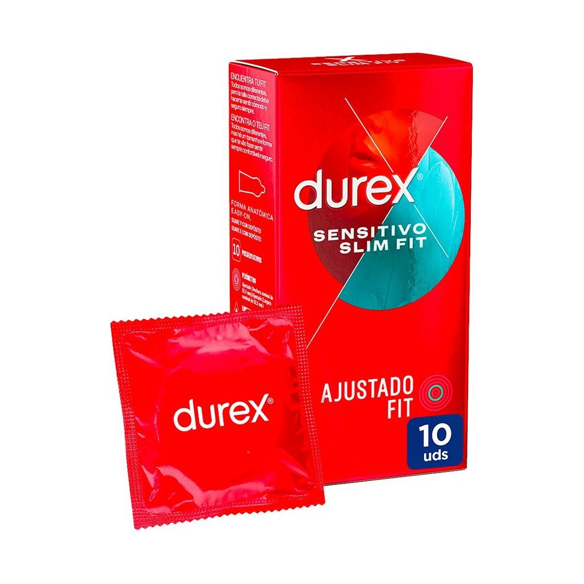 Durex Sensitivo Slim Fit Preservativos 10 Unidades