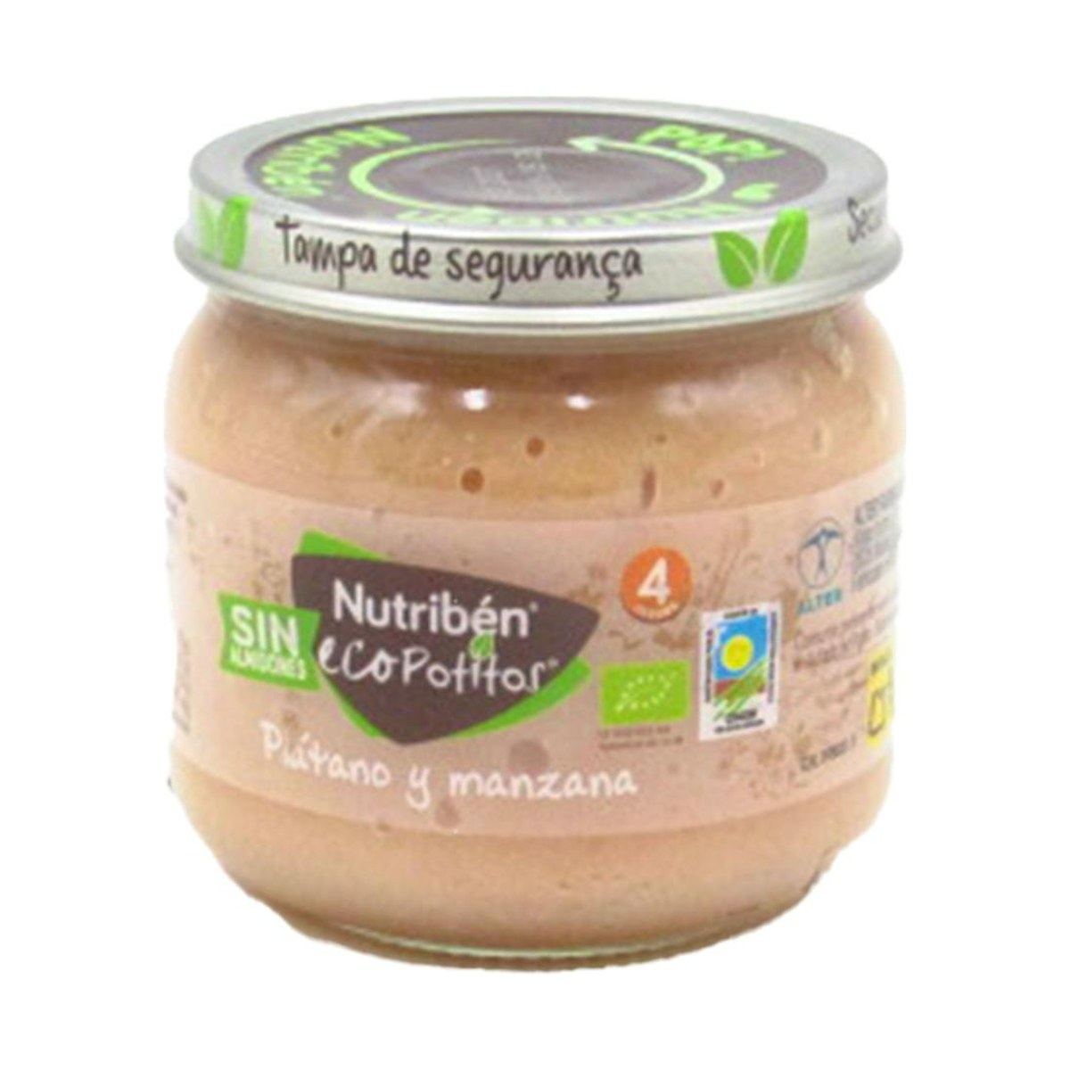 Nutribén Ecopotitos Plátano y Manzana 120 g