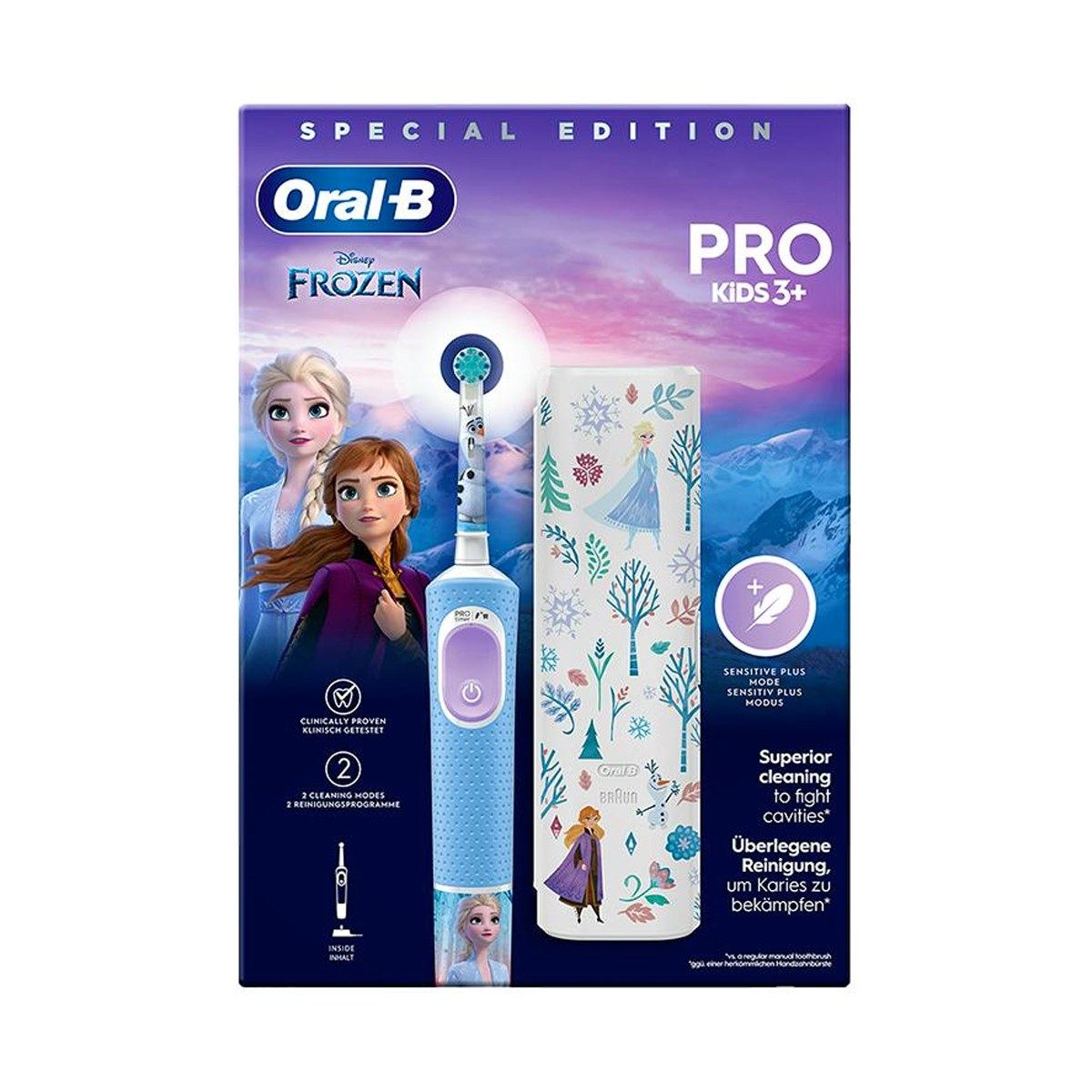 Oral-B Kids Frozen II Cepillo Eléctrico Infantil con Estuche de Viaje