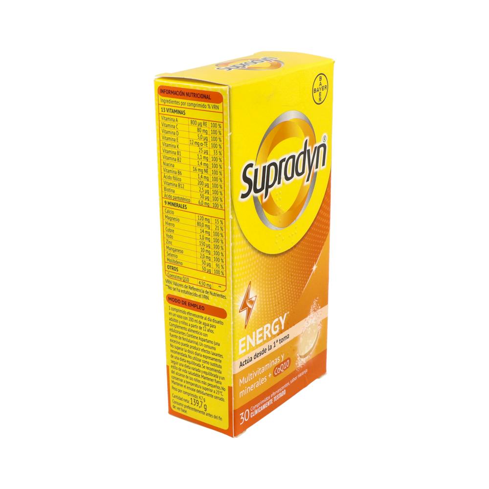 Supradyn Activo 30 Comprimidos Efervescentes