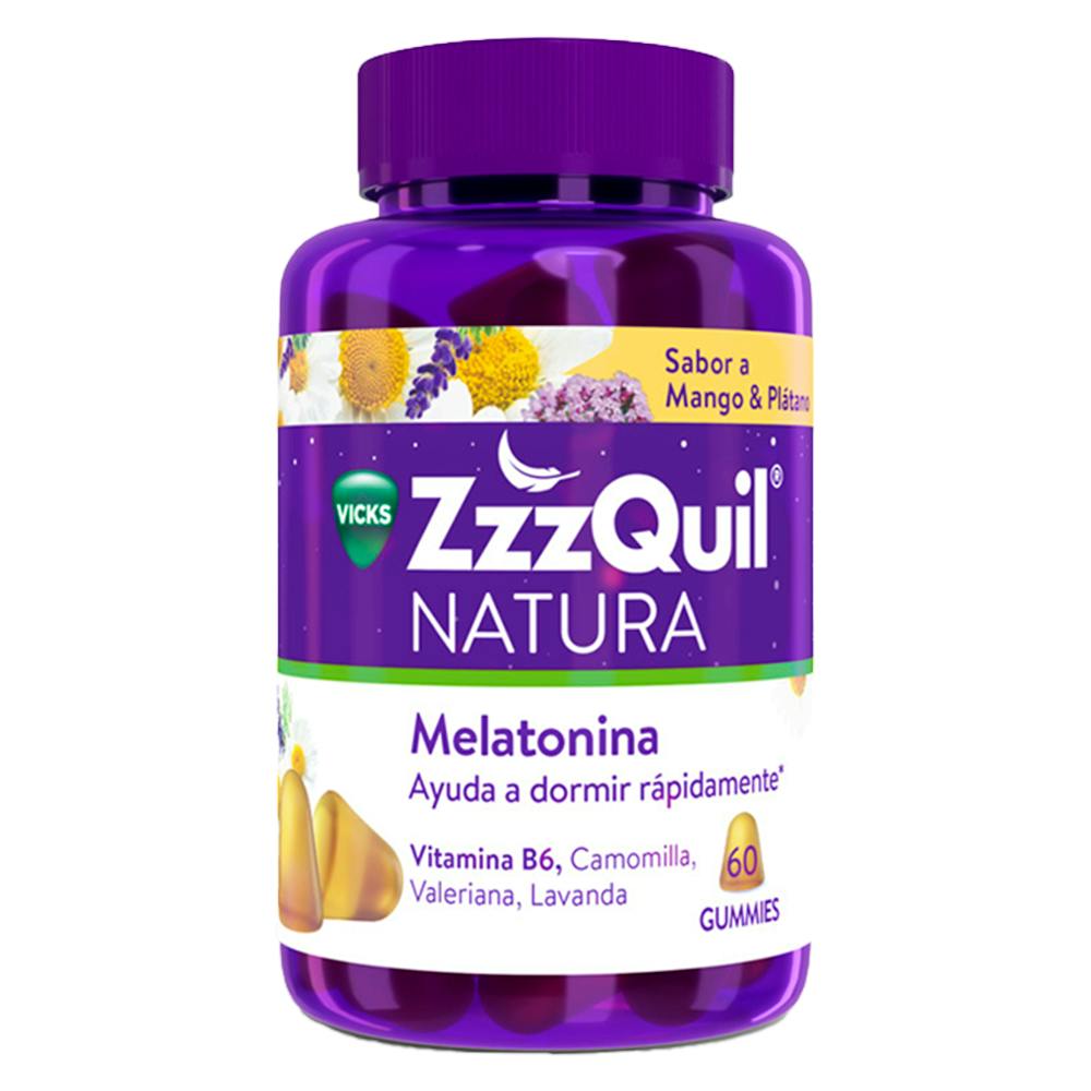 ZzzQuil Melatonina Mango y Plátano 60 Gummies