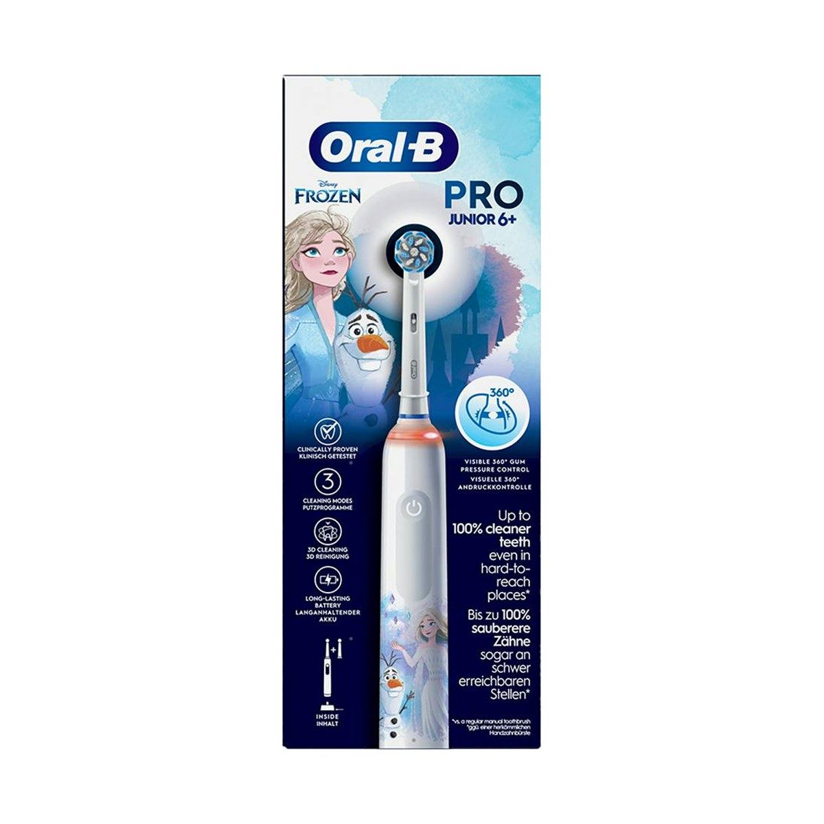 Oral-B Pro 3 Junior Frozen Cepillo Eléctrico +6 Años