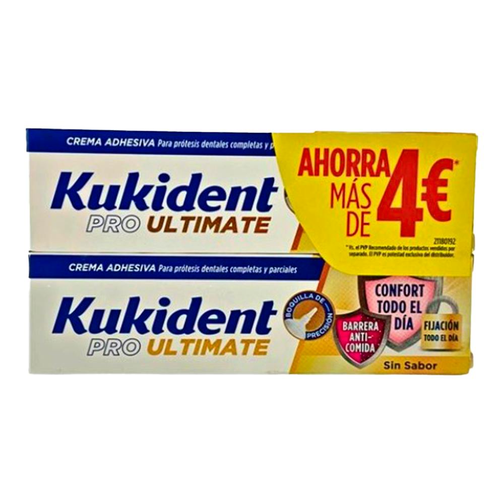 Kukident Pro Ultimate sin Sabor Pack 2 x 40 g