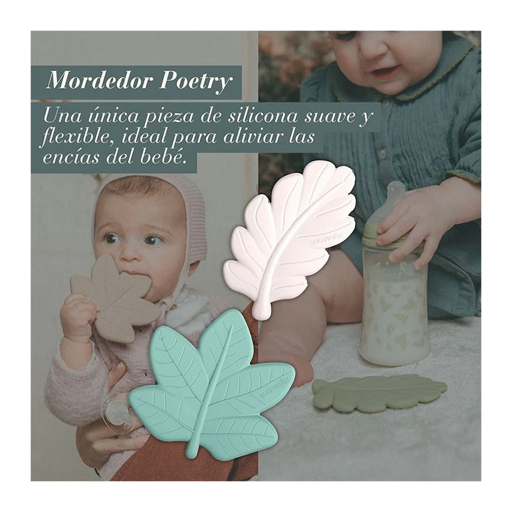 Suavinex Selection Poetry Mordedor Silicona Hoja Silvestre +0 Meses