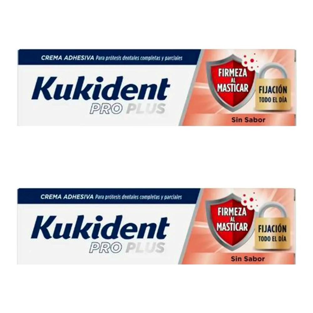 Kukident Pro Firmeza al Masticar sin Sabor Duplo 40 g