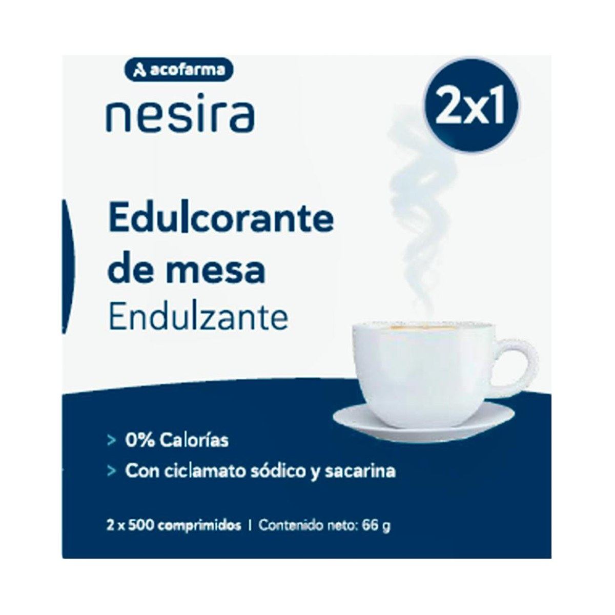 Acofarinas Edulcorante de Sacarina 500 Comprimidos