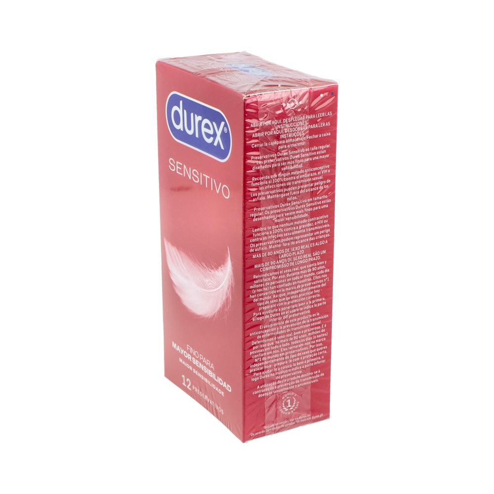Durex Sensitivo Suave Preservativos 12 Unidades